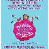 11 Juillet 2018: Atelier pratique fleurs locales et rĂŽle des insectes au jardin